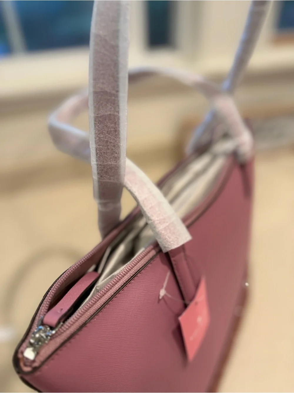 kate spade Rose Pink Tote with Glitter Base